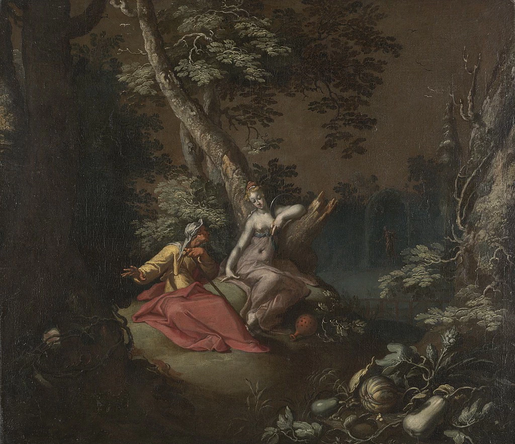 Paesaggio con Vertumnus and Pomona - ale University Art Gallery